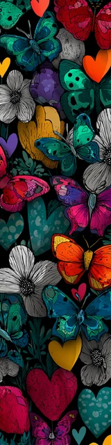 Free butterfly bookmarks of a butterfly with mostly green